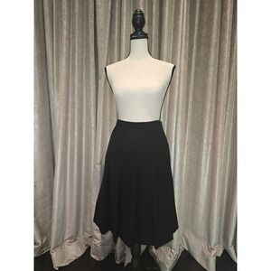 Worth New York Black Pleated Midi Skirt Womens Size 6 NWT